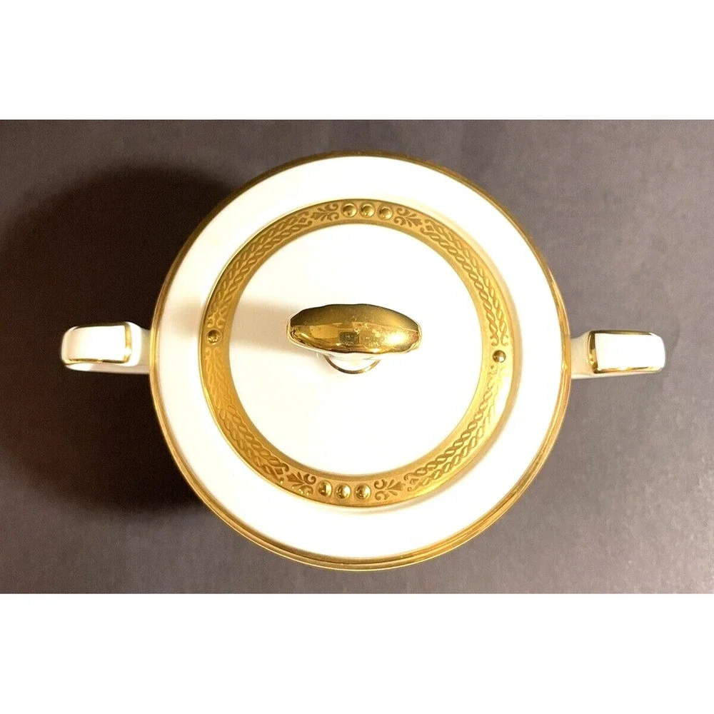 Noritake 4802 Chatelaine‎ Gold Bone China Sugar Bowl Replacement Vintage